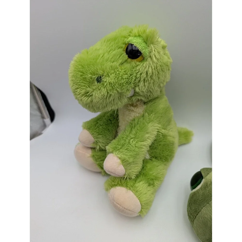 Aurora Green Turtle Dinosaur Plush Lot Big Sleepy‎ Eyes Stuffed Animal Toy